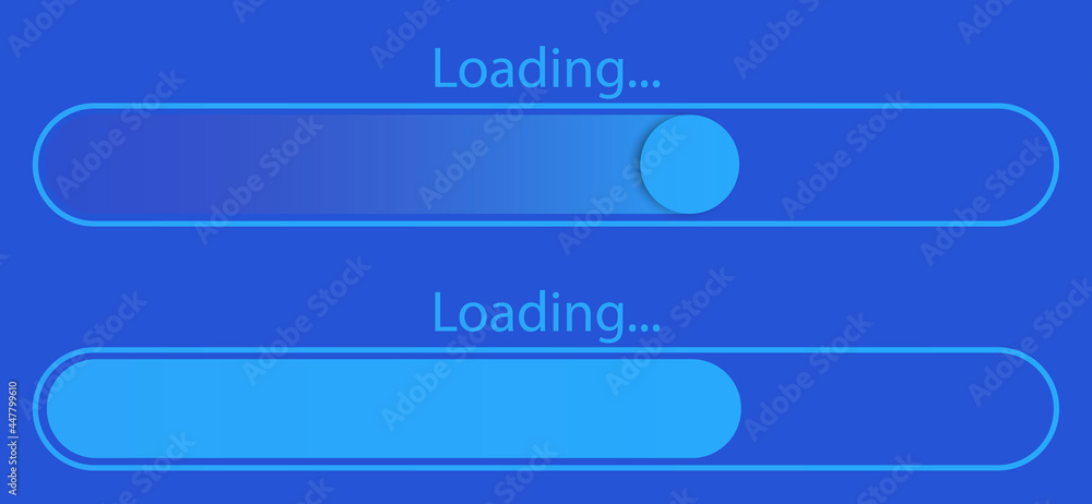 Poster loading bar icon. creative web design element. loading website progress. vector illustration.