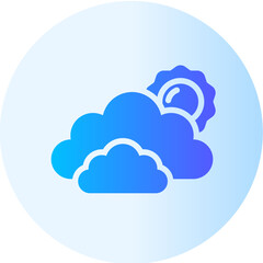 leaves flat gradient icon