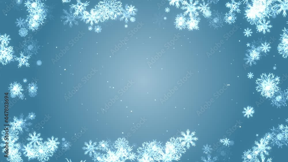 Aufkleber 4k christmas corner frame and border with copy space loop backgrounds. empty backdrop for text. chri
