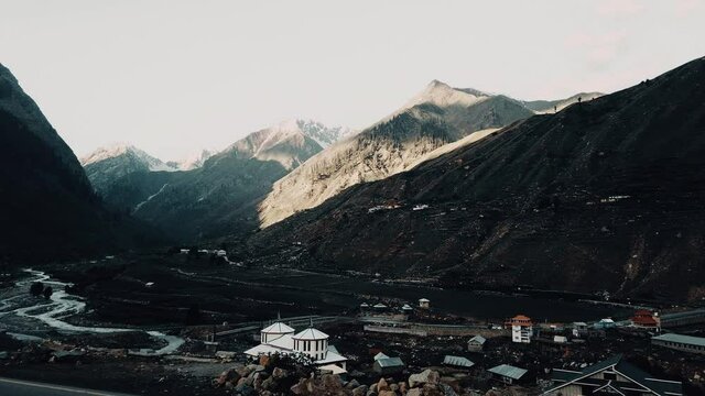 Sunrise above Snowy Mountains In Kaghan Valley (After Sunrise)