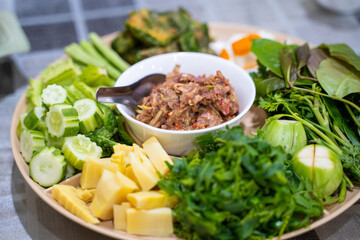 shrimp chili paste Thai southern food