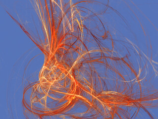 Flame swirl fractal