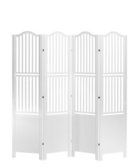Modern folding screen on white background