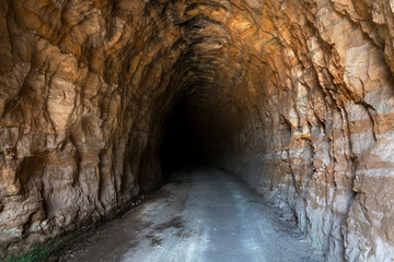 a close up of a cave