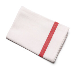 Clean napkin on white background