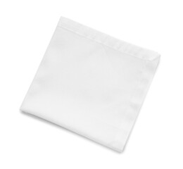 Clean napkin on white background