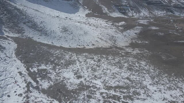 Tomas a&eacute;rea de valle nevado, chile 