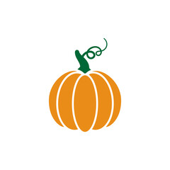 Pumpkin icon design template vector isolated illustration
