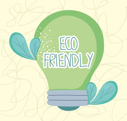 eco friendly bulb illustration