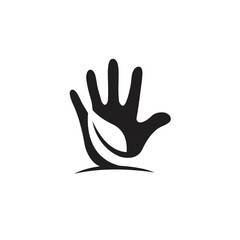 vector hand logo design concept vector