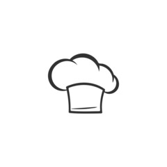 Chef hat icon design template vector isolated illustration