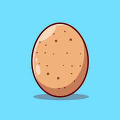 Premium realistic chicken egg vector illustration design concept