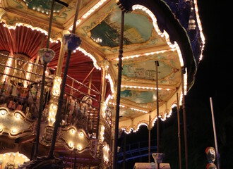 Merry-go-round night illumination
