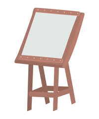 wooden canvas illustration