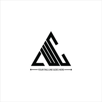 LWC letter logo creative design. LWC unique design