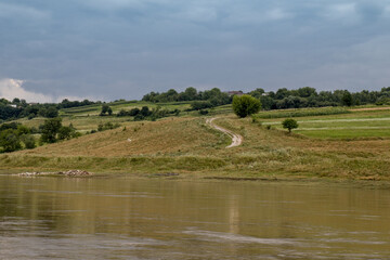 Fototapeta na wymiar Dniester river in summer months