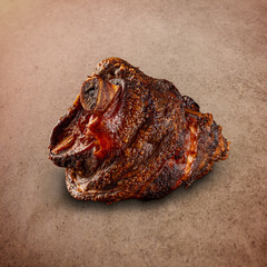 Smoked ham hock.