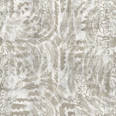 Obraz premium Seamless two tone hand drawn brushed effect pattern swatch. High quality illustration. Collage of minimal drawings arranged in a seamless pattern for print with fabric texture overlay. Rough scribble.