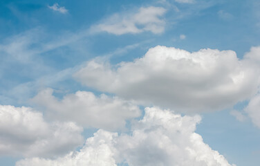 Naklejka na ściany i meble beautiful Blue sky and white clouds for background,copy space