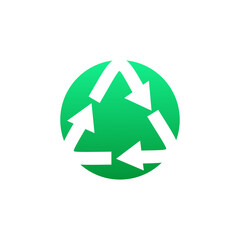 Recycled product logo design template