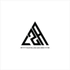 LZA letter logo creative design. LZA unique design
