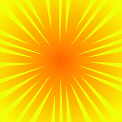 yellow pop art background retro cartoon explosion rays vector illustration. cartoon explosion. pop boom