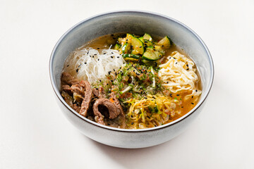 asian soup in the bowl