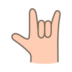 Obraz premium I Love You Gesture