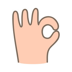 Obraz premium Okay Gesture