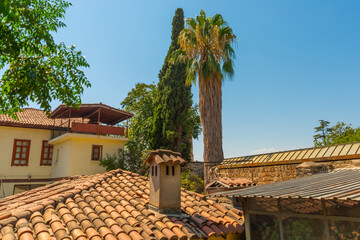 ANTALYA, TURKEY: Yivli Minare Mosque is a Landmark in Antalyas Old town Kaleici.