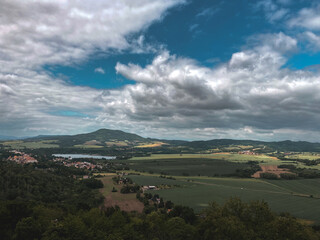 clouds over the city of Ustek