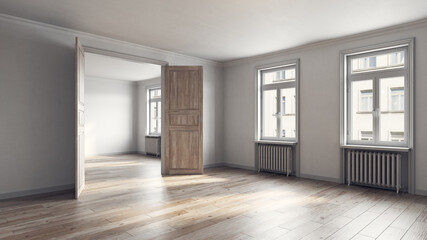 modern empty living interior.