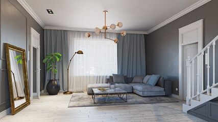 modern living interior