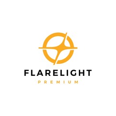 flare light bright blitz logo vector icon illustration