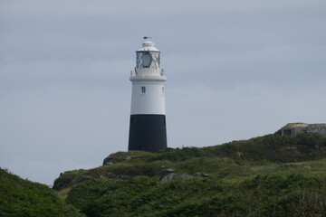 Fototapeta na wymiar Le Mannez lighthouse in Alderney