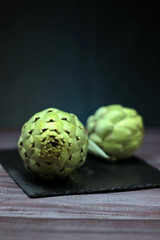 Still life close-up of artichokes. Culinary and gastronomic photography of vegetables