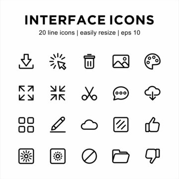 icon set related to user interface