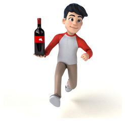 Fun 3D Asian teenager with a manga style