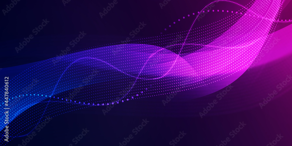 Poster multi color particle shapes abstract background wallpaper concept. modern particle design backdrop