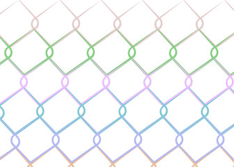 Naklejka premium Colorful Line art,doodle background of square decorating for your text, business.