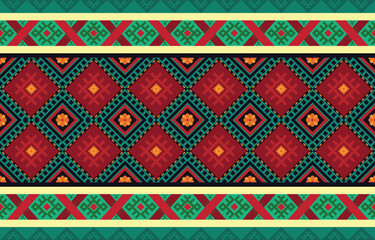 Geometric ethnic oriental ikat pattern traditional Design for background,fabric,wrapping,clothing,wallpaper,Batik,carpet,embroidery style .