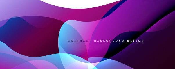 Trendy simple fluid color gradient abstract background with dynamic wave line effect. Vector Illustration For Wallpaper, Banner, Background, Card, Book Illustration, landing page