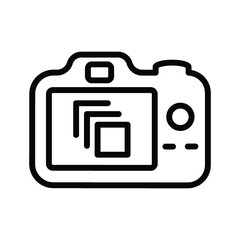 Multi shoot on camera icon