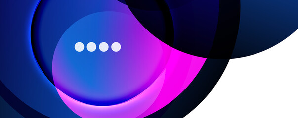 Fluid gradients, swirls and circles. Bright color lines. Vector Illustration For Wallpaper, Banner, Background, Landing Page