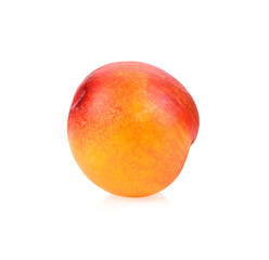 Nectarine fruit isolated on white background