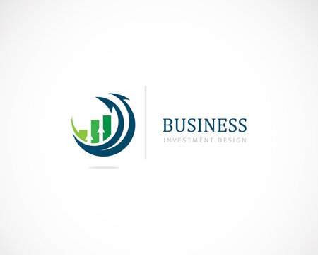 business finance logo creative investment arrow marker