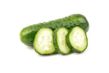 cucumber vegetable isolated on white background