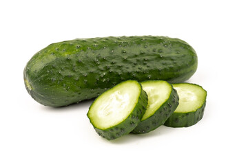 cucumber vegetable isolated on white background