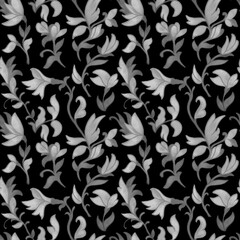 Seamless handdrawn floral surface pattern