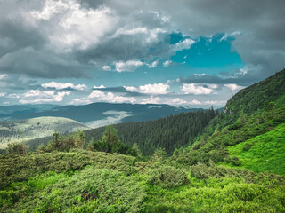 landscape with clouds